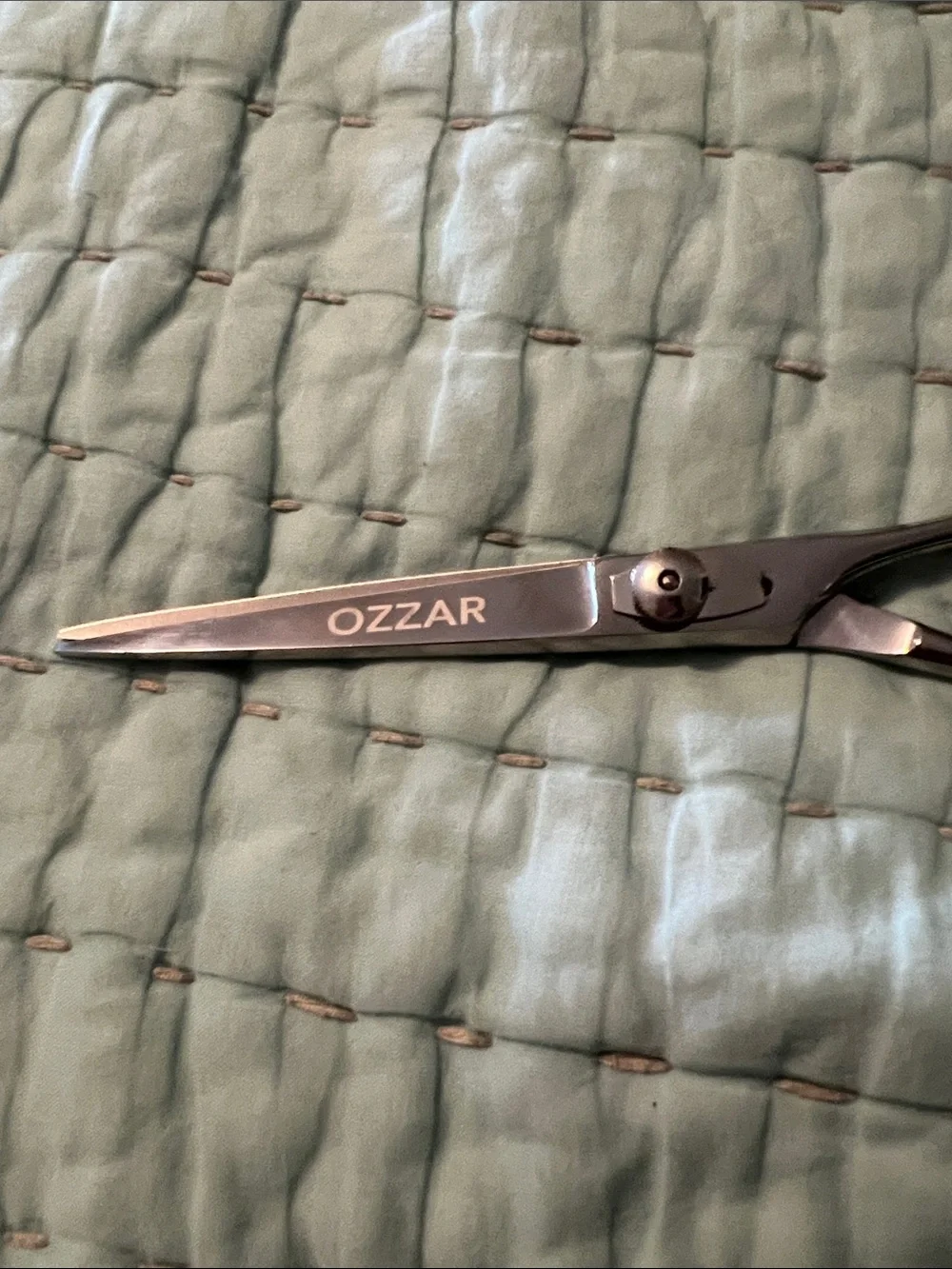 Men's Haircutting Scissors with Blue Finger Rings